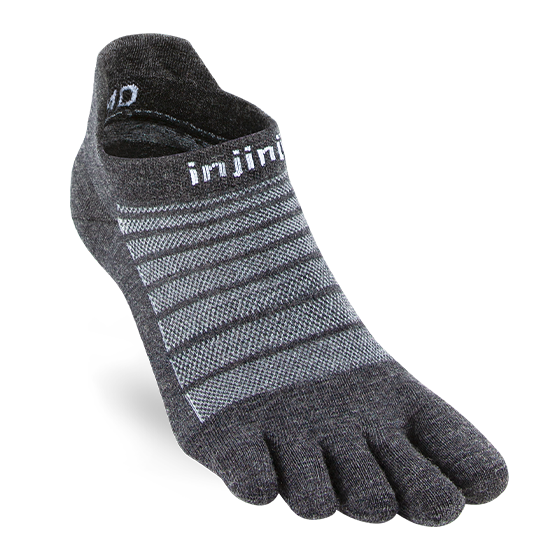 Injinji Run Wool Lightweight Cushion - Tab Toe Socks
