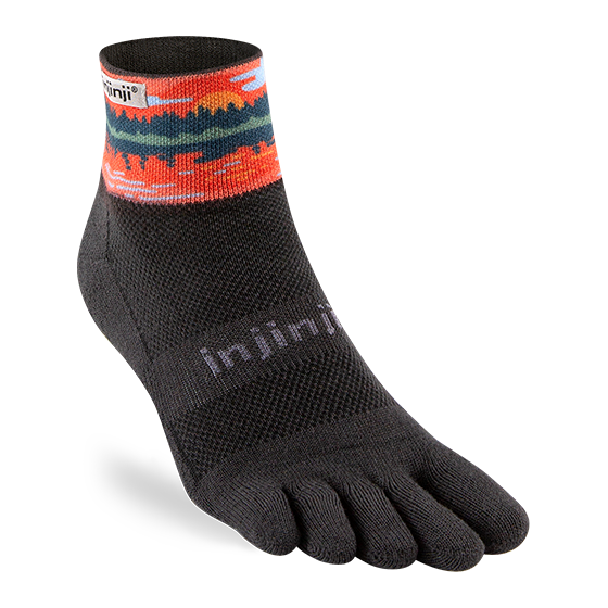 Injinji Trail Midweight Cushion - Quarter Toe Socks