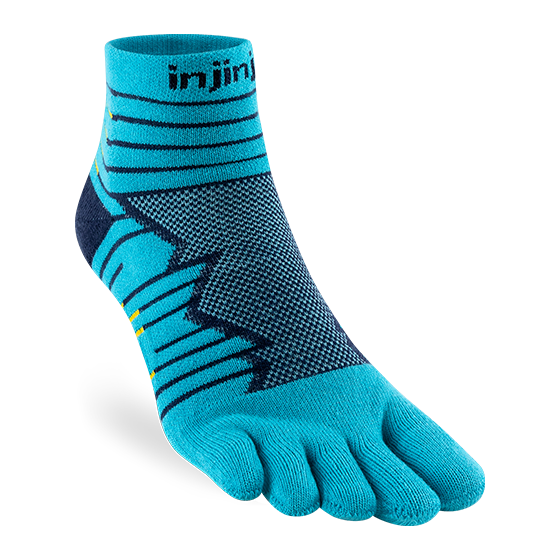 Injinji Ultra Run Midweight Cushion - Quarter Toe Socks