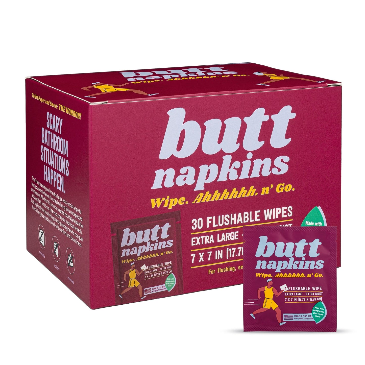 Butt Napkins Flushable Wipes