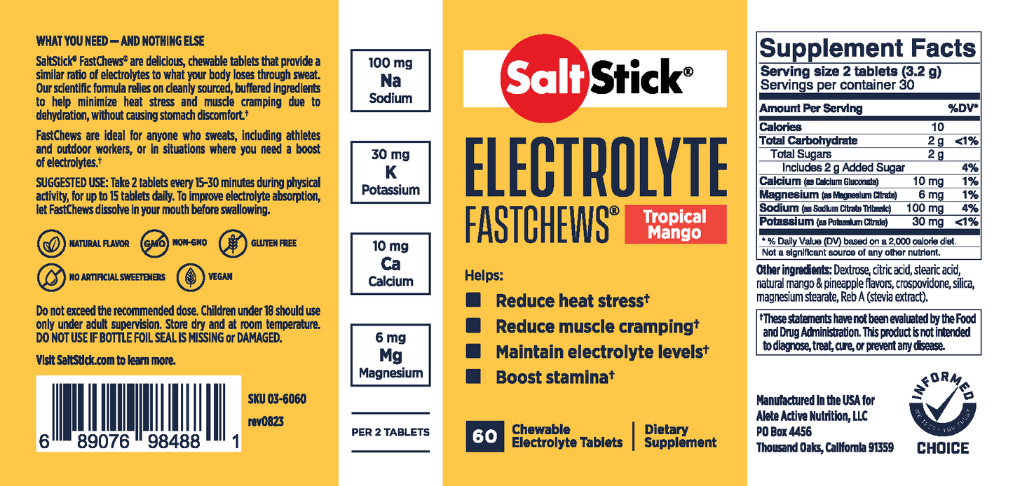 Salt Stick Electrolyte Fastchews