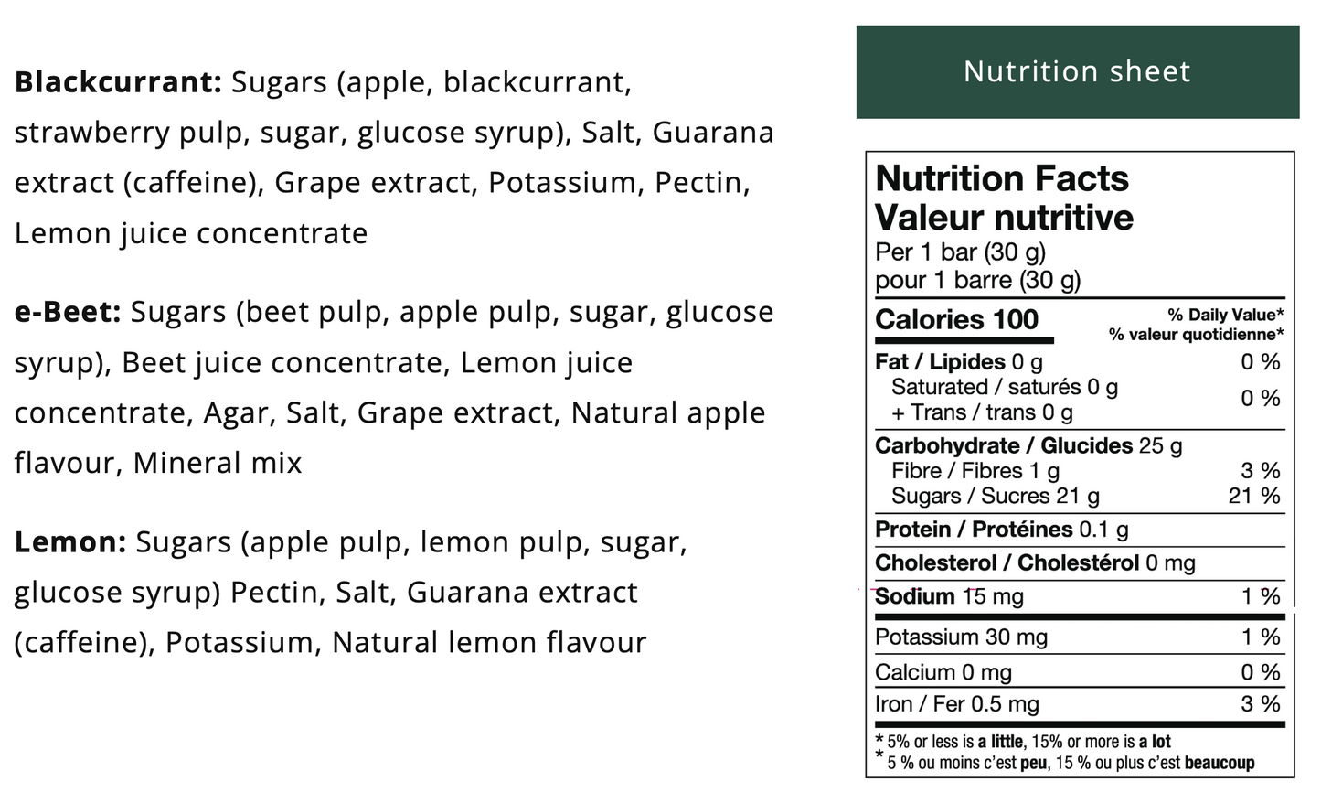 XACT Energy Fruit Bars
