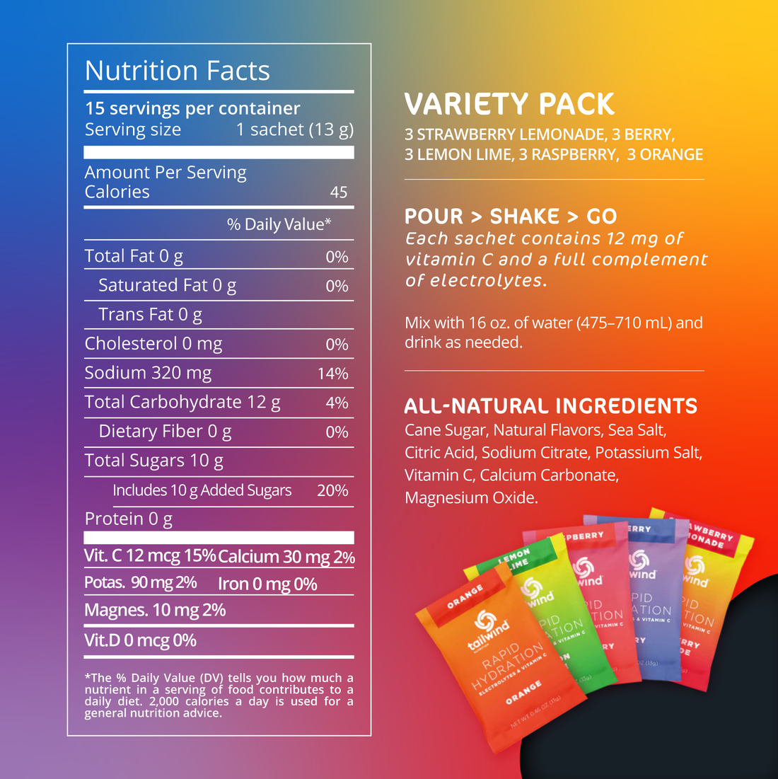 Tailwind Rapid Hydration Single Serving Packet