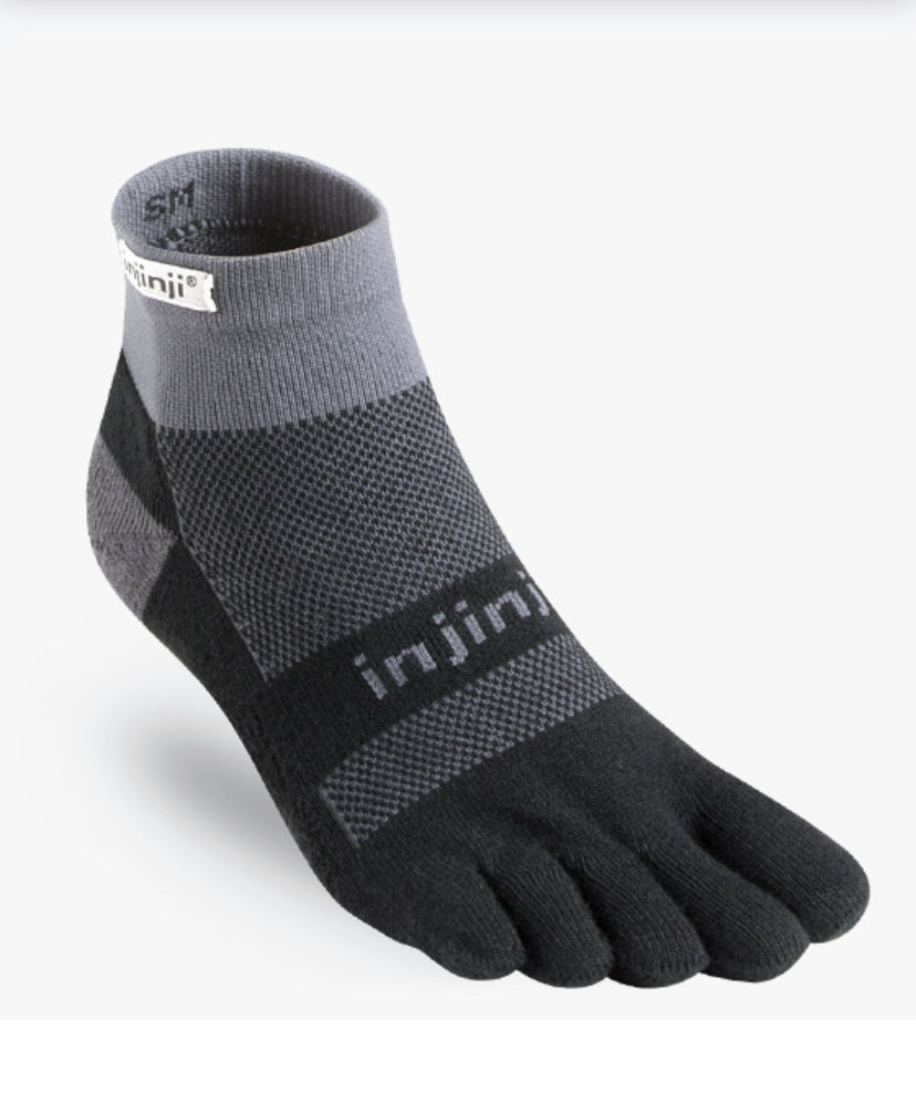 Injinji Run Thin Cushion - Quarter Toe Socks