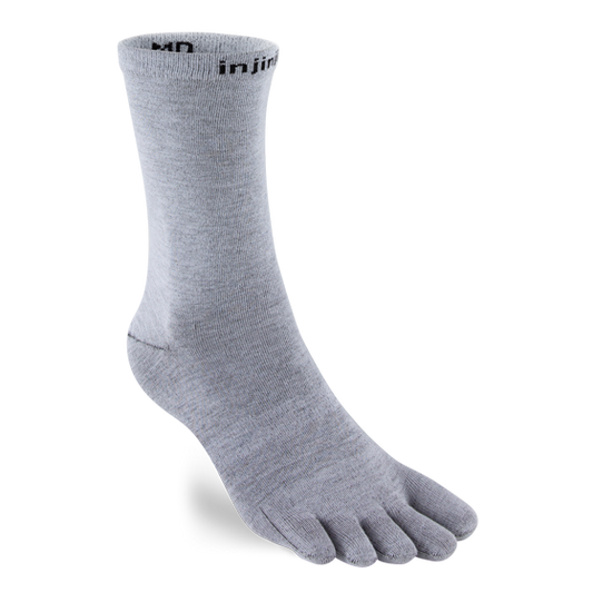 Injinji Synthetic Liner Ultralight Cushion -  Crew Toe Socks