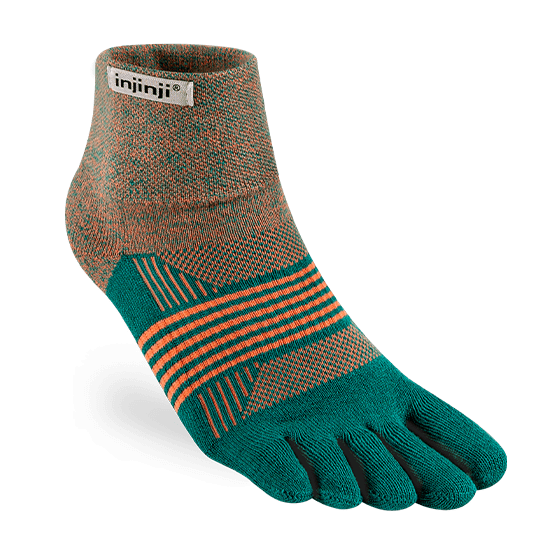 Injinji Women's Trail Midweight Cushion - Quarter Toe Socks