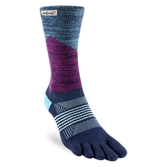 Injinji Women's Trail Midweight Cushion - Crew Toe Socks