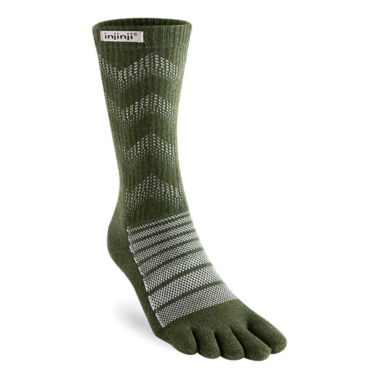 Injinji Outdoor Wool Midweight Cushion - Crew Toe Socks