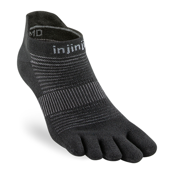 Injinji Run Lightweight No Show Toe Socks