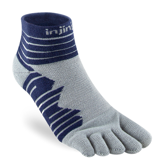 Injinji Ultra Run Midweight Cushion - Quarter Toe Socks