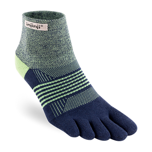 Injinji Women's Trail Midweight Cushion - Quarter Toe Socks