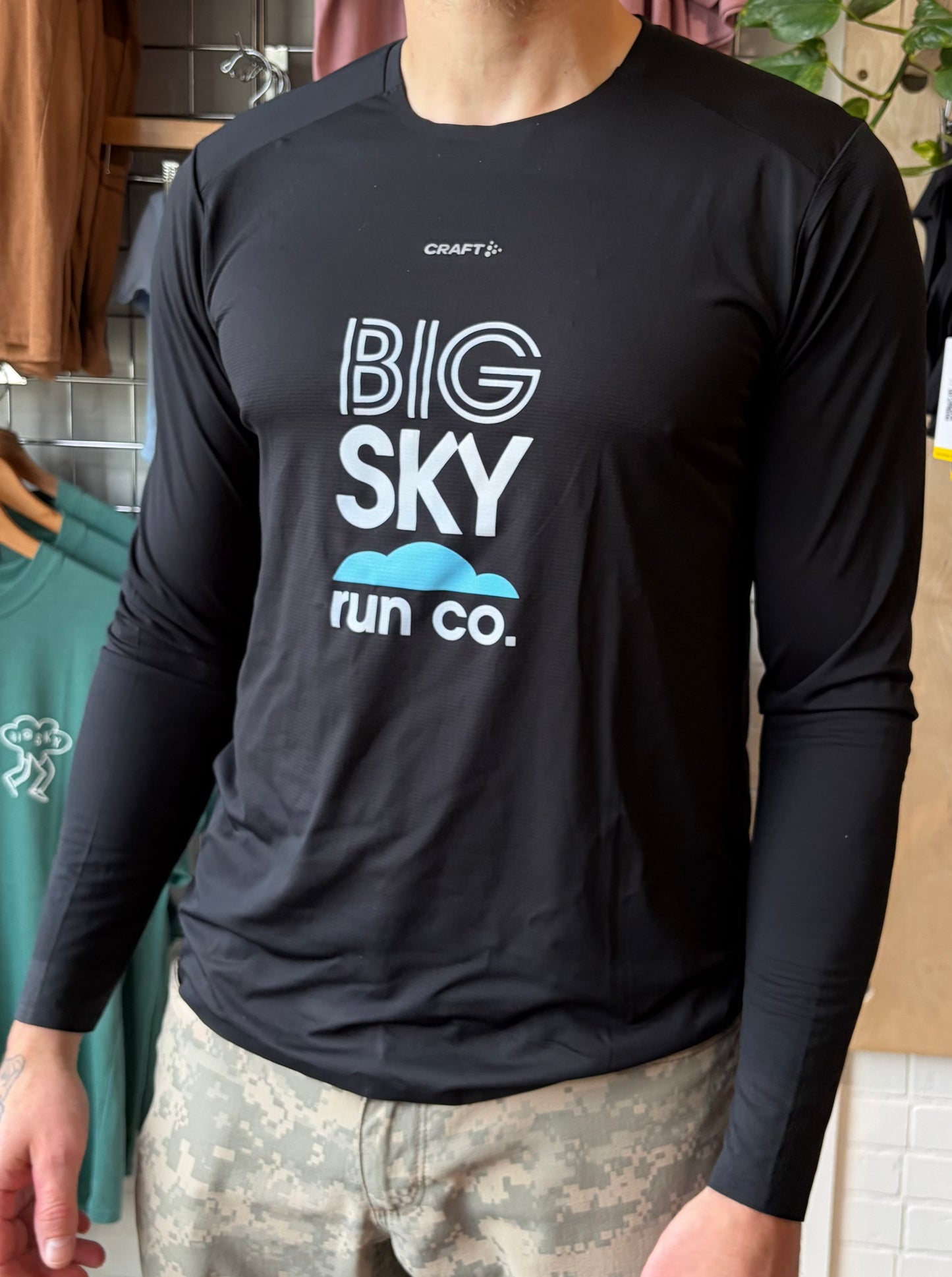 Men's Big Sky Run Co + Craft Hypervent Long Sleeve Shirt