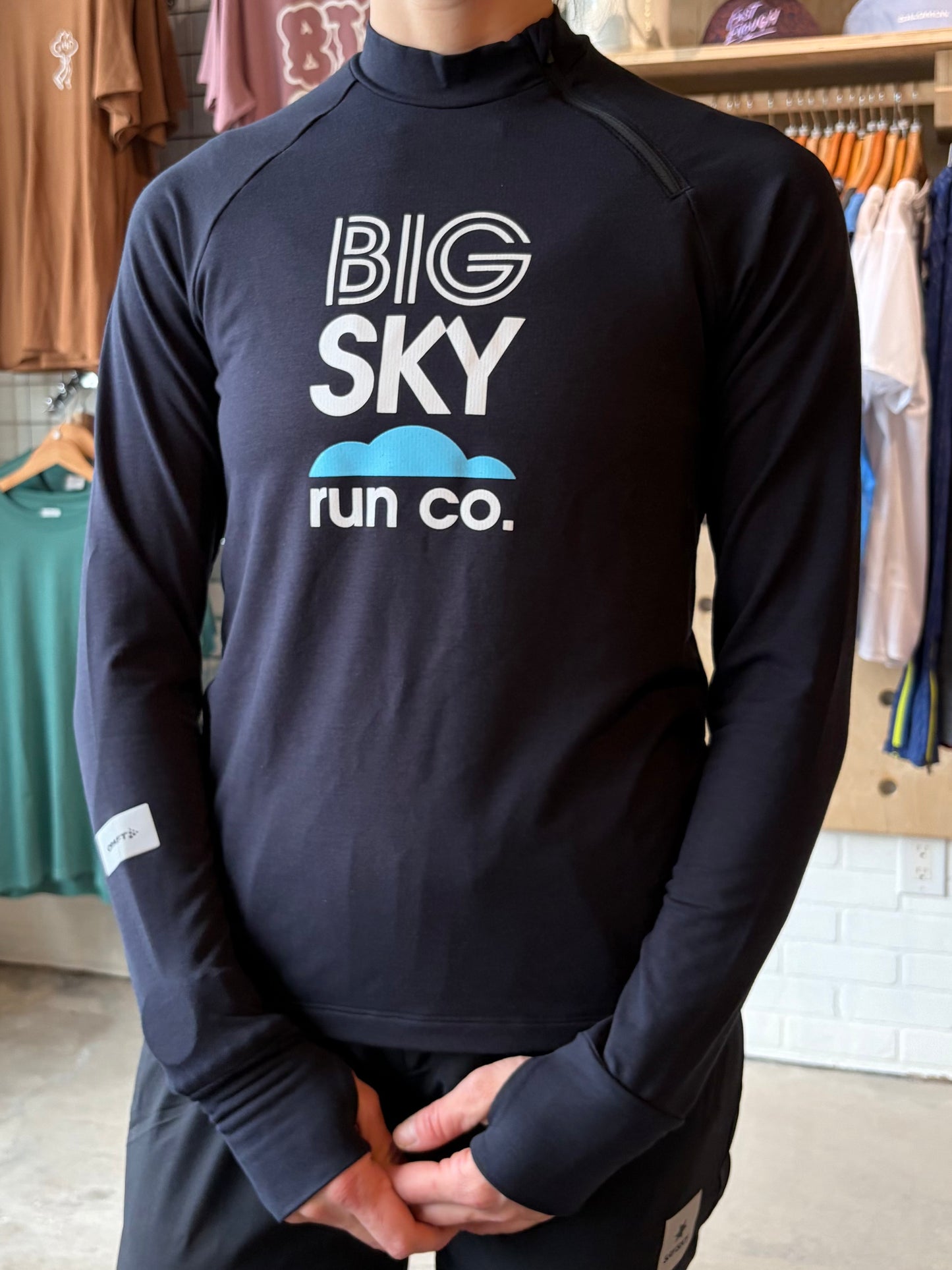 Women's Big Sky Run Co + Craft SubZ Zip Long Sleeve Jersey