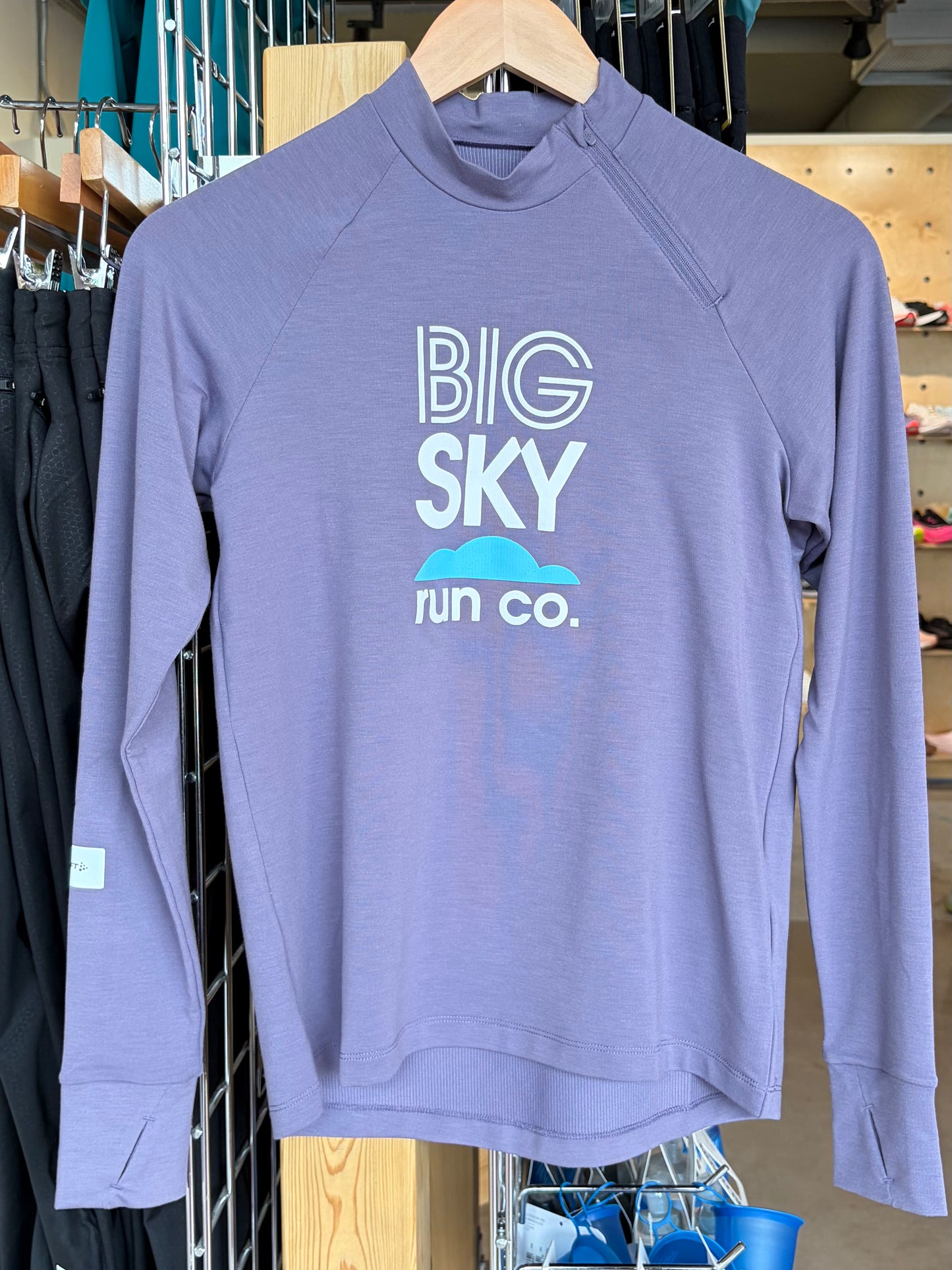 Women's Big Sky Run Co + Craft SubZ Zip Long Sleeve Jersey