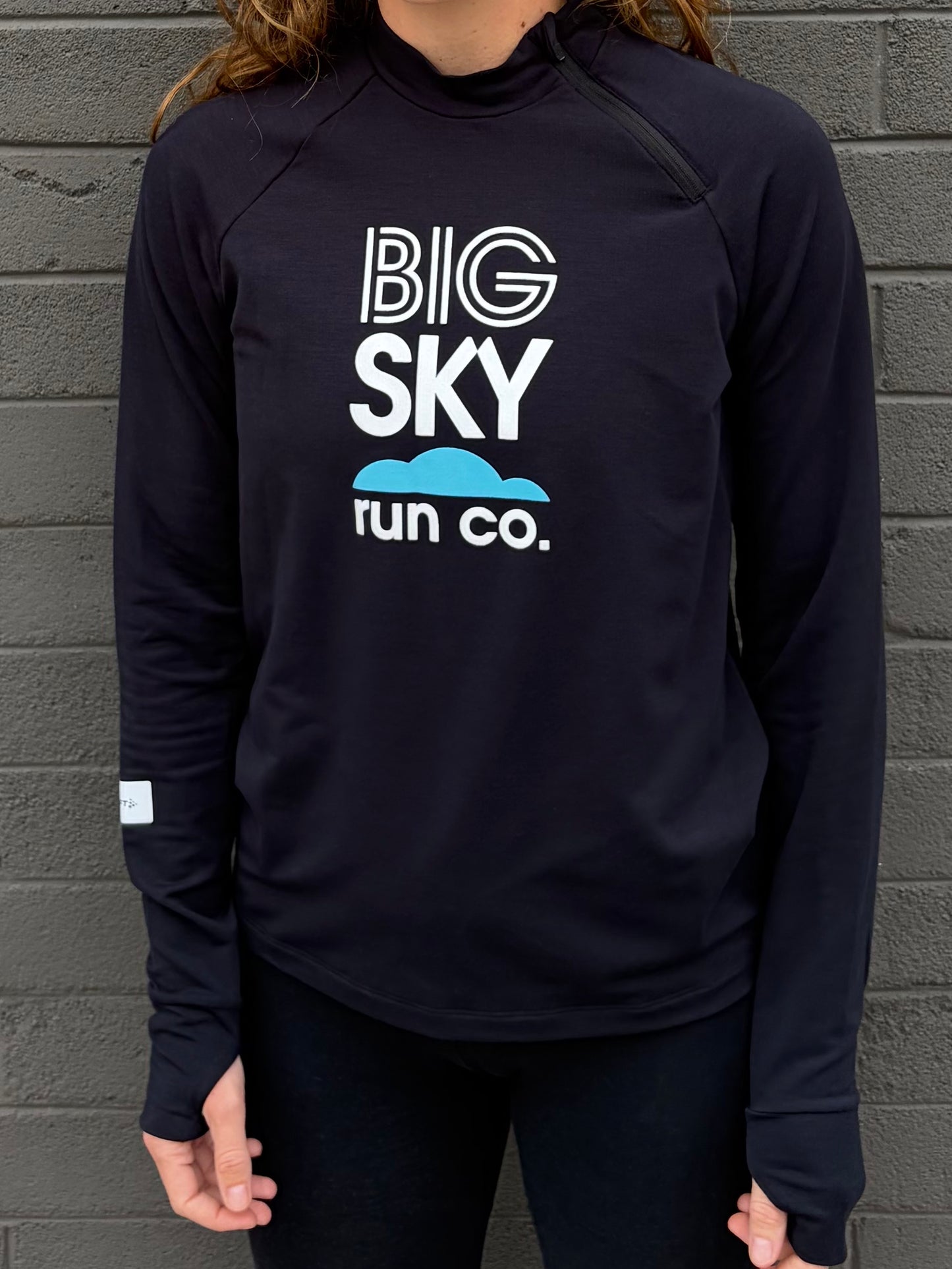 Women's Big Sky Run Co + Craft SubZ Zip Long Sleeve Jersey
