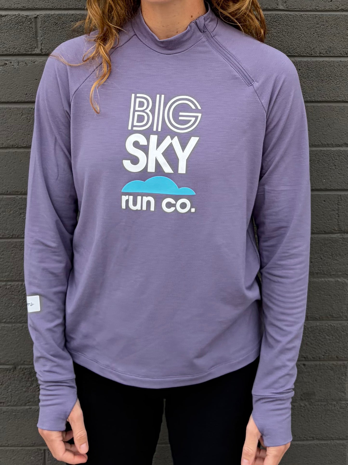 Women's Big Sky Run Co + Craft SubZ Zip Long Sleeve Jersey
