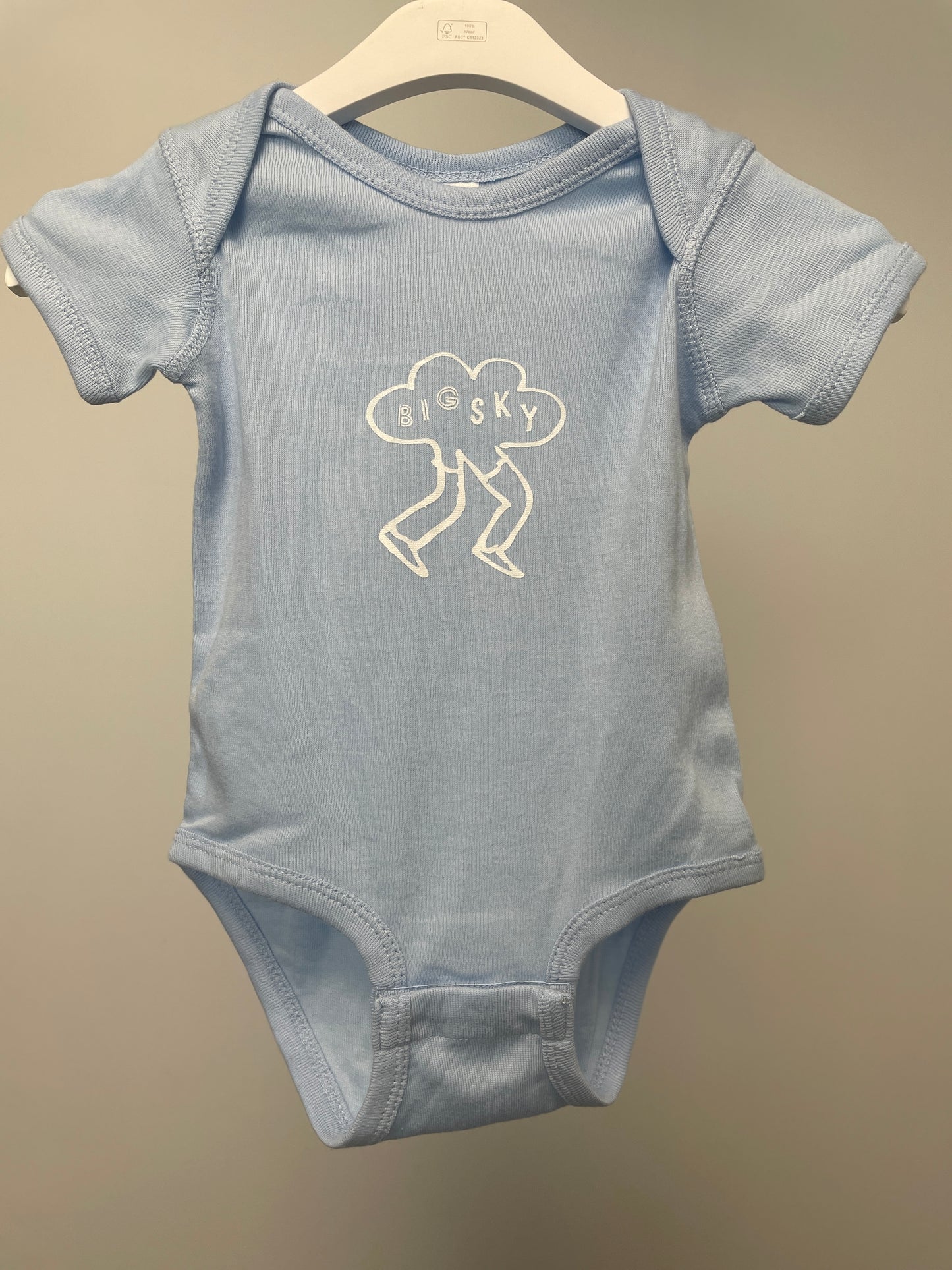 Big Sky Run Club Baby Onesie