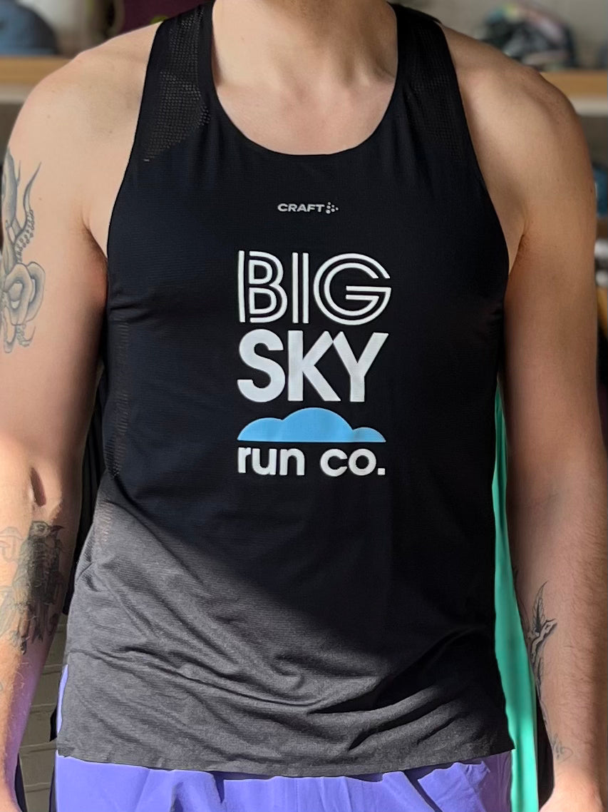 Men's Big Sky Run Co + Craft Race Day Singlet 2