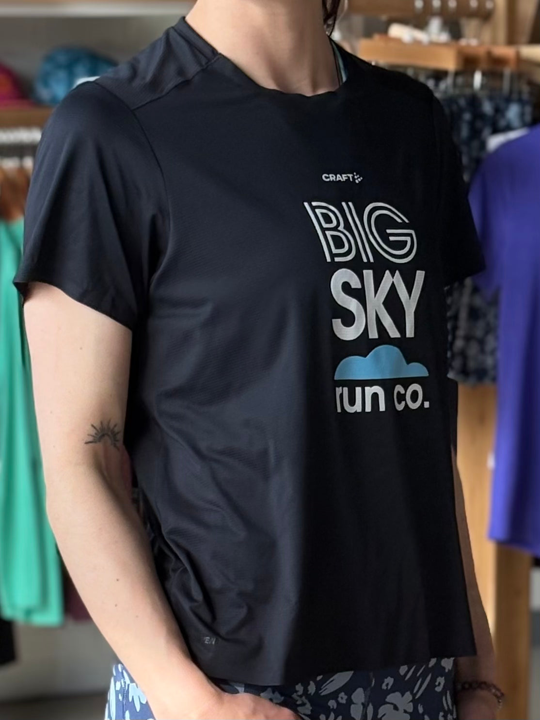 Women's Big Sky Run Co + Craft Hypervent Short Sleeve Shirt