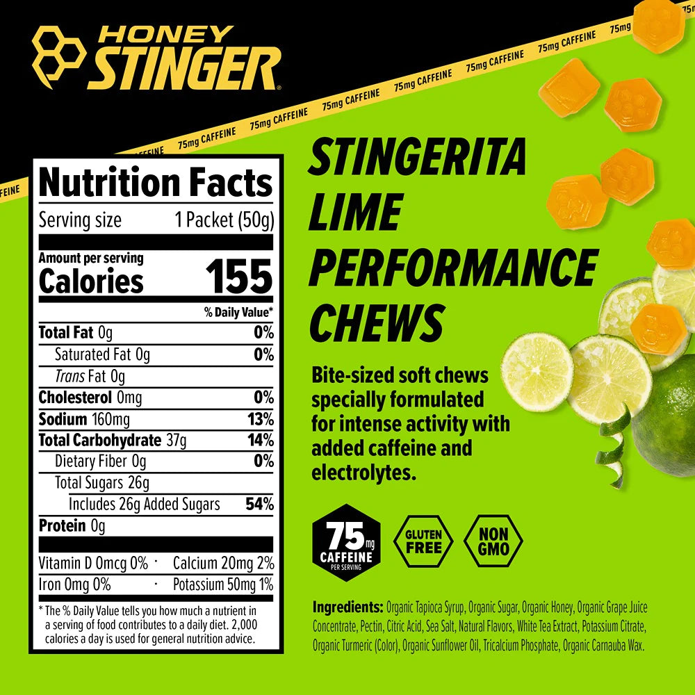 Honey Stinger Plus Performance Chews - Caffeinated