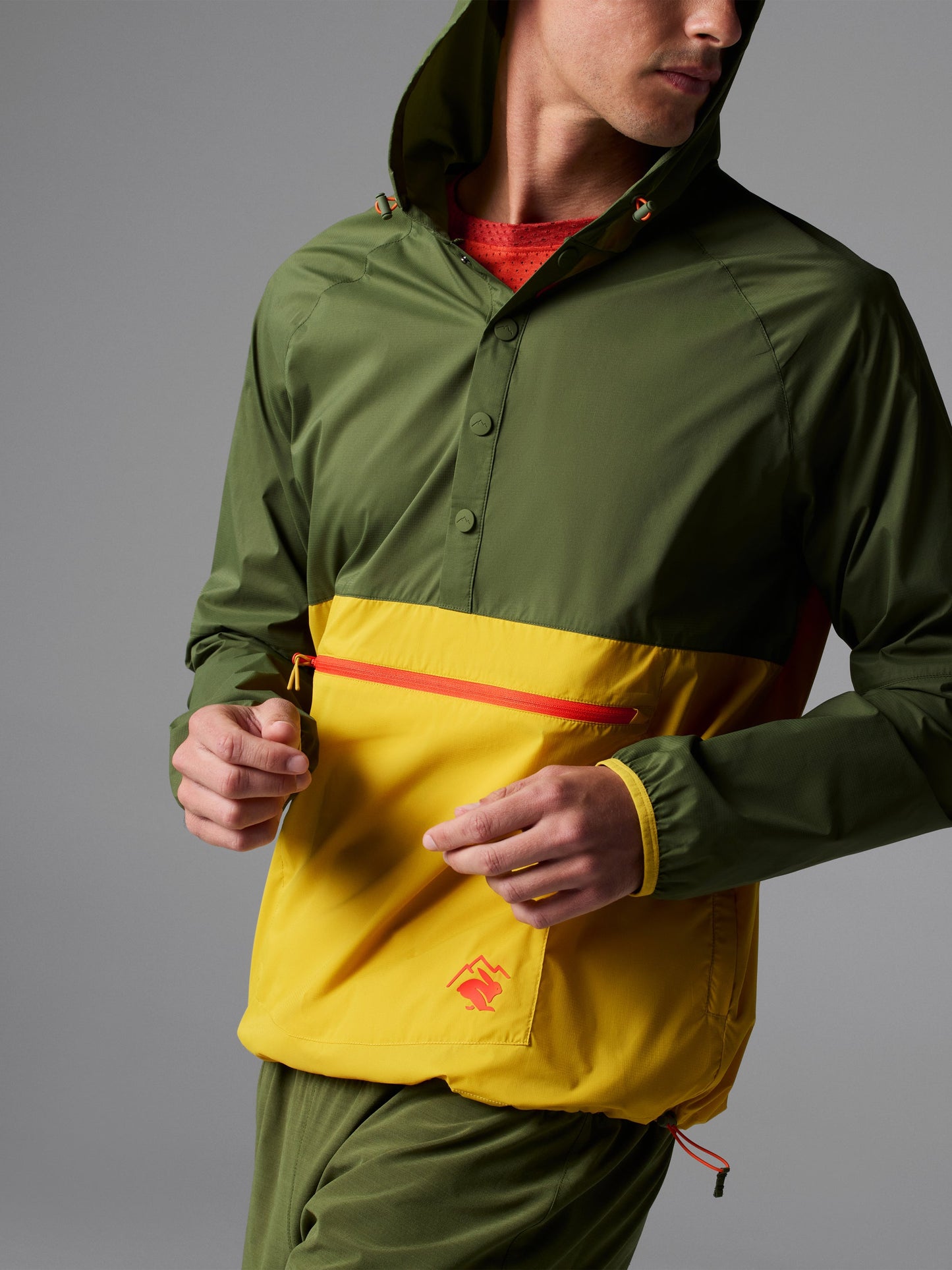 Men's Rabbit High Country Packable Windbreaker Jacket
