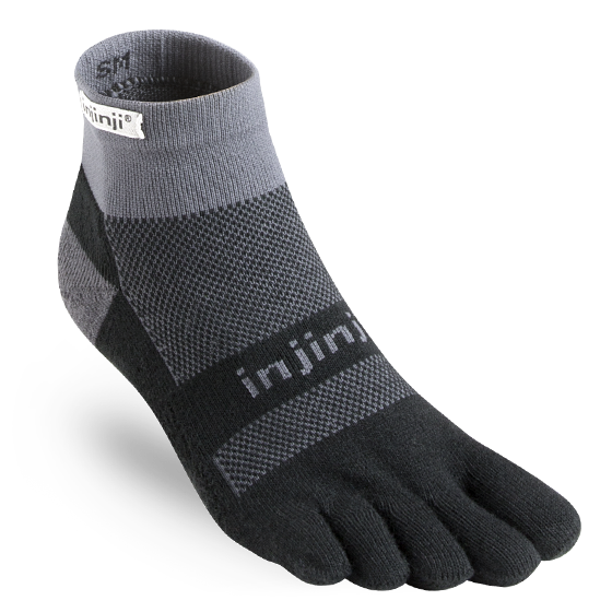 Injinji Run Midweight Cushion - Quarter Toe Socks
